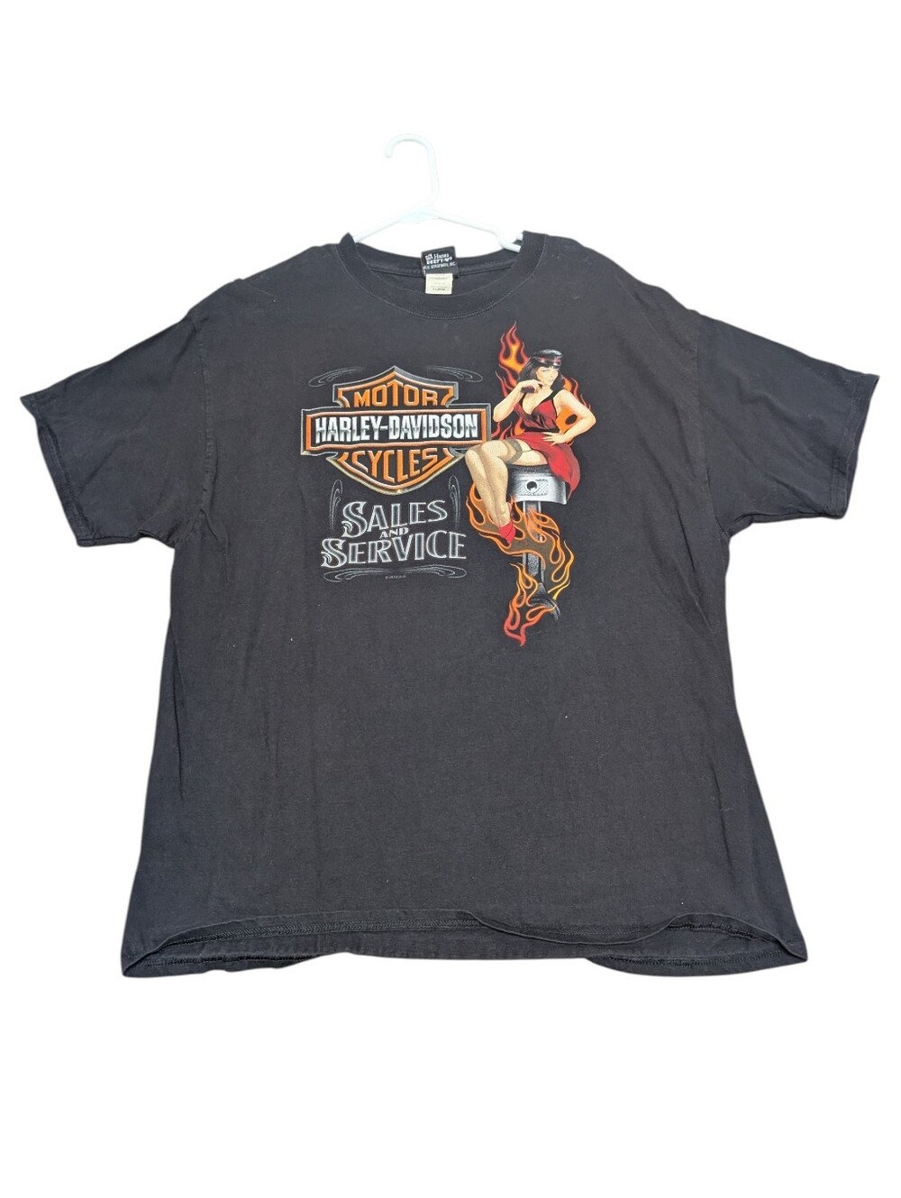 Harley-Davidson Men's Black Tee Four Rivers Paducah Kentucky Sales & Service XL